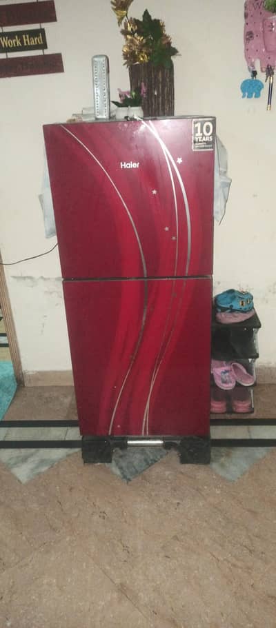 Haier glass door 4 years used
