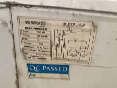 Selling Waves wdf 315 deep freezer