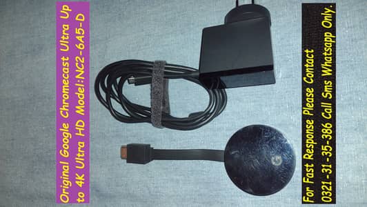 original google chromecast ultra 4k