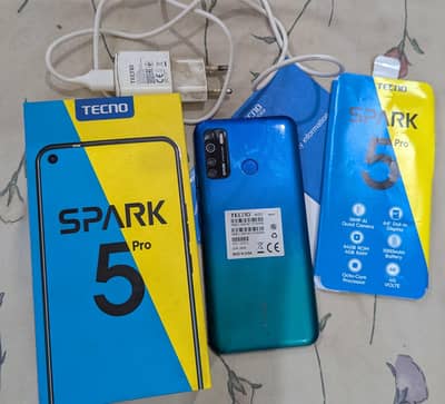 tanco spark 5pro original penal 4/64GB RAM ROM with box charger
