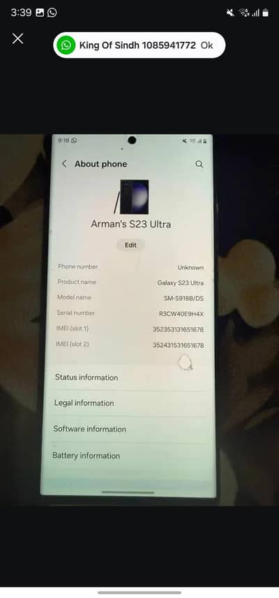 Samsung S23 Ultra