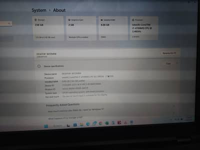 Lenovo Thinkpad i7 8/256 gb