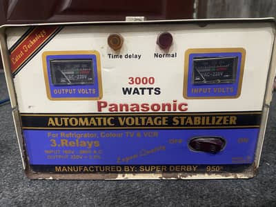 Panasonic. AUTOMATIC VOLTAGE STABILIZER
