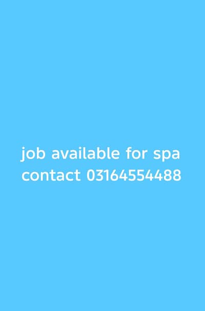 spa job for females