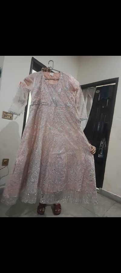 Maxi bridal peach color