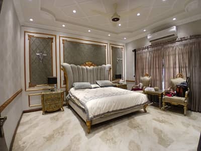 BRAND NEW 1-KANAL ELEGANT AND SUPER HOT LOCATED FURNISHED SPANISH BUNGALOW ITH SOLAR IS AVAILABLE IN THE BEST BLOCK OF DHA LAHORE