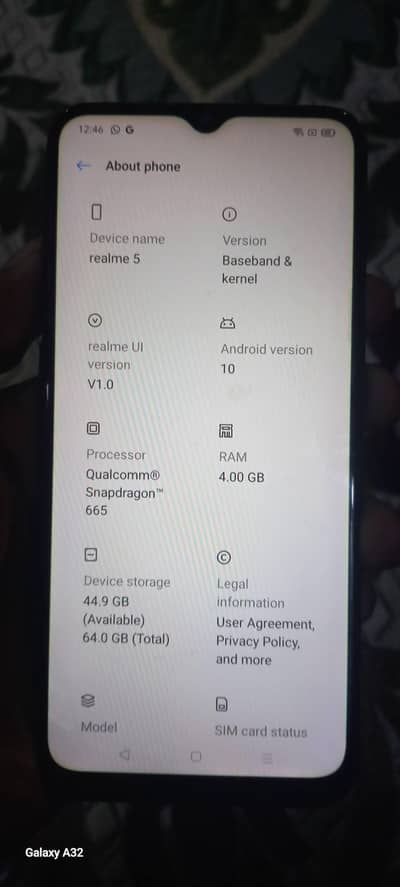 realme 5 for sell