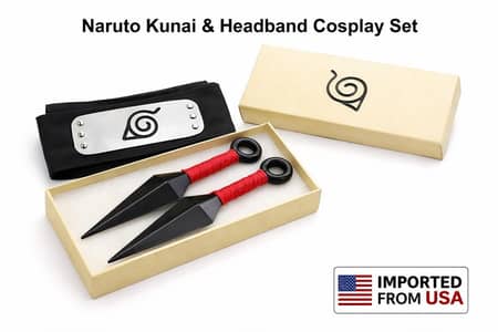 Anime Naruto Kunai Prop + Headband for Cosplay