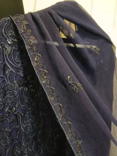 3 piece chiffon dress