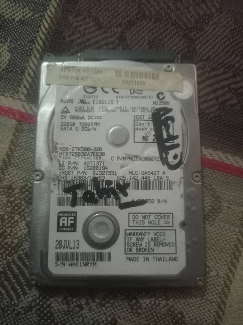 Laptop Harddisk 0