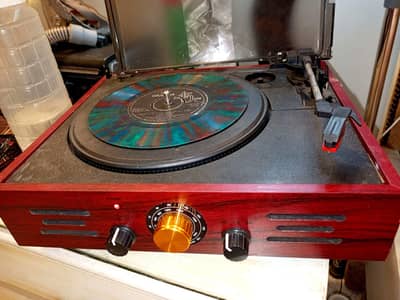 3 Speed Record Player and 3 Band Radio in Good Condition