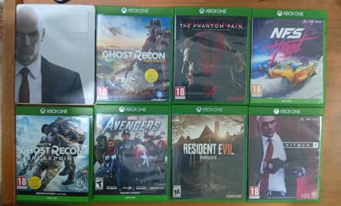 8 Xbox One game discs