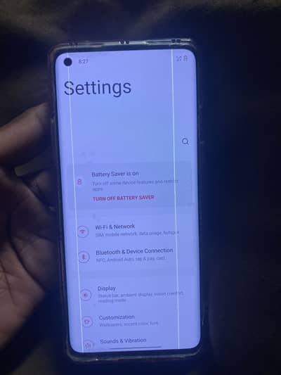 Oneplus 8 for sale 12/256gb online 2 lines in panel