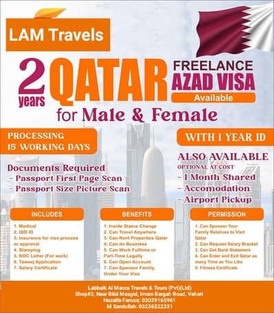 Qatar's 2 year's Visa for working. . 