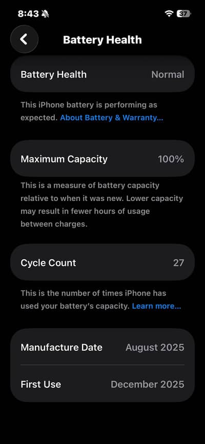 iPhone 16e JV with box nd cable
