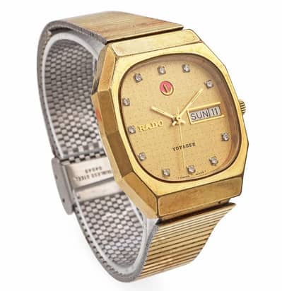 Rado Voyager Automatic Golden 35mm Watch Ref. 636.3260. 2