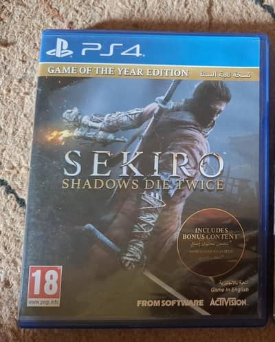PS4 games Sekiro and God of war Ragnarok