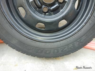 2 Tyres. GENERAL XP2000.155/70R13 M+S 75T along with rims