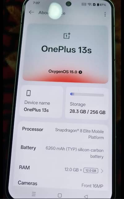 OnePlus 13s Non Active Non PTA 12/256