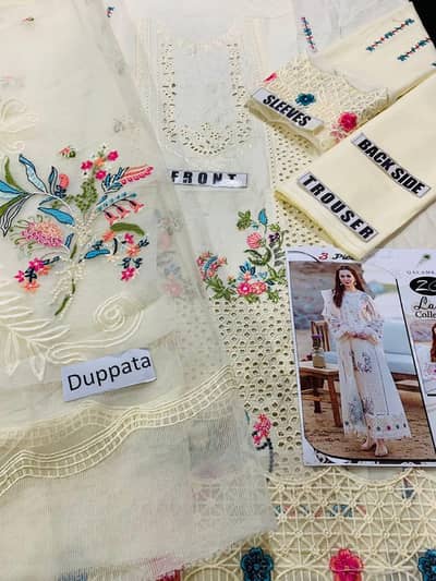 Embroidered Lawn Three Piece QL-1020