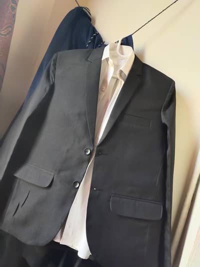 Black Waist Coat + White Shirt