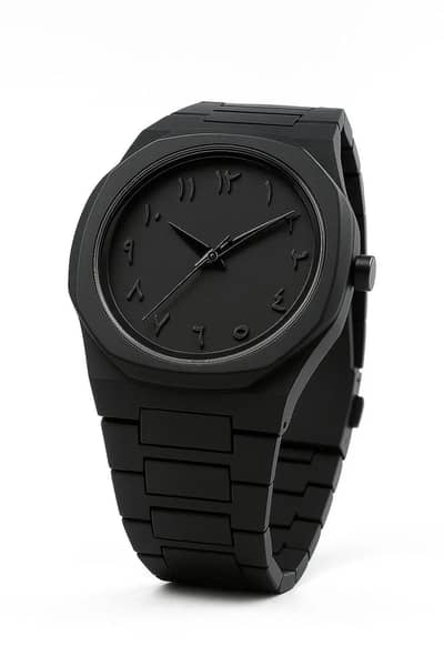 Black aura men's watch
