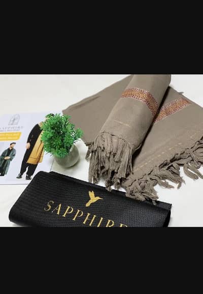 1 Pc Men's Wool Plain Shawl(CASH ON DELIVERY)