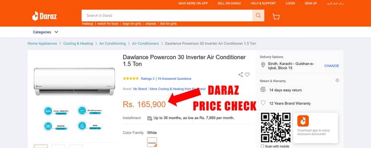 Dawlance Inverter 1.5 Ton AC | Heat & Cool | Like New | Original Gas