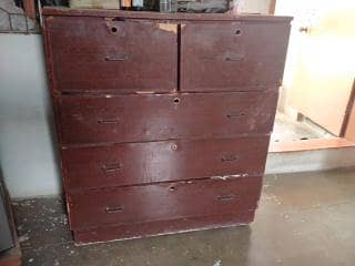 بھاری  بڑے سائز کا  لکڑی کا دراز