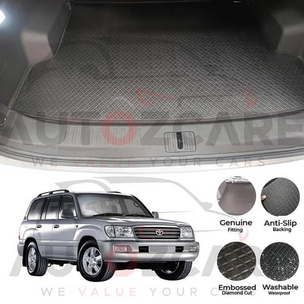 Toyota Land Cruiser China Rexine Custom-Size Trunk Mat - Model 1998-2007