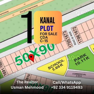 C 15 - TOP LOCATION PLOT FOR SALE - CDA SECTOR