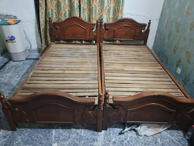original talli wood 2 single beds