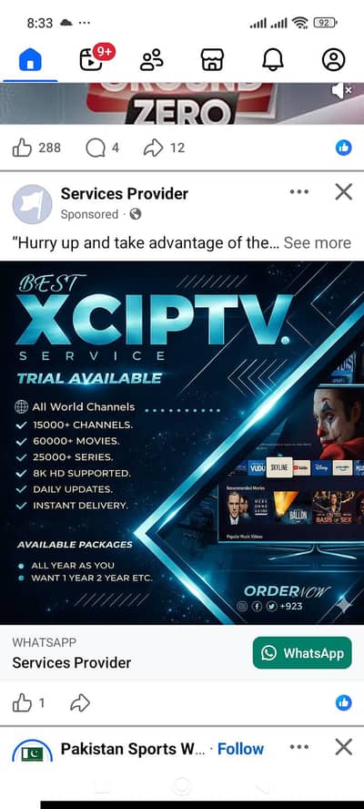 Best IPTV service No Buffering No FREEZING Very good Price 03025083061