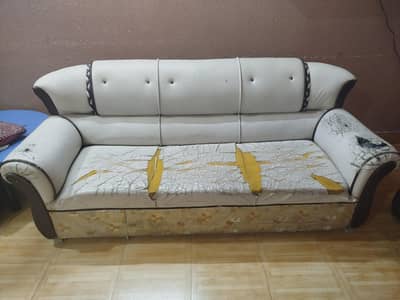 Sofa Set 7 Seater, 100% Pure Wood