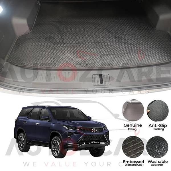 Toyota Fortuner China Rexine Custom-Size Trunk Mat - Model 2017-2025