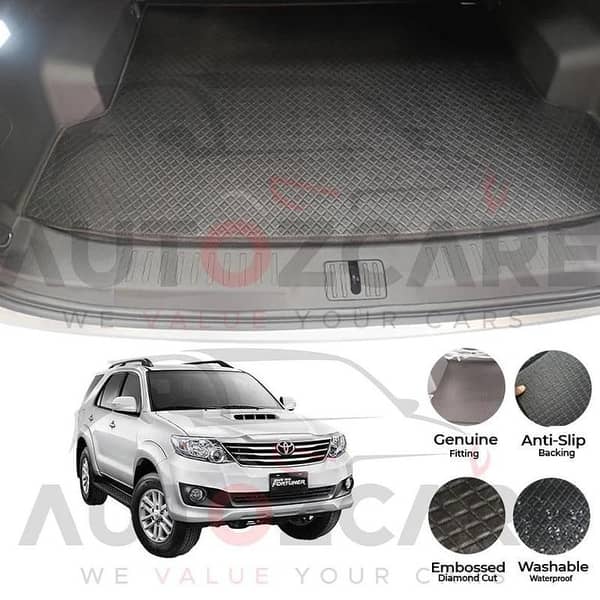 Toyota Fortuner China Rexine Custom-Size Trunk Mat - Model 2013-2016