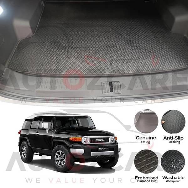 Toyota Fj Cruiser China Rexine Custom-Size Trunk Mat - Model 2006-2018