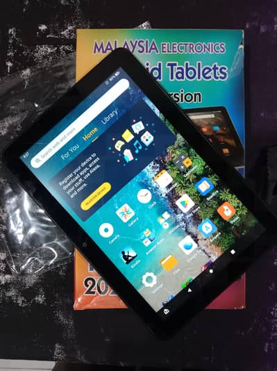 Amazon Fire HD8 10th Generation Ebook tablet 32 GB available.