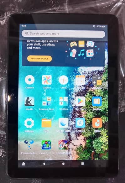 Amazon Fire HD8 10th Generation Gaming tablet 32 GB available.