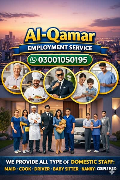 Maids / House Maids / cook / House chef / Baby Sitter maid available