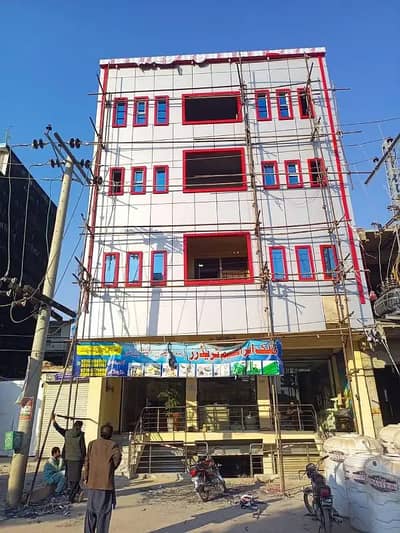 ACP aluminium cladding sheet wall Rocobond dlx bond service/glass work