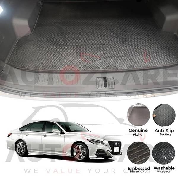 Toyota Crown RS Advance China Rexine Custom-Size Trunk Mat - Model 2018-2022