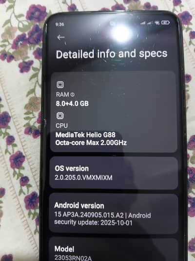 rredmi12 8/128 gb phone  no charger on box