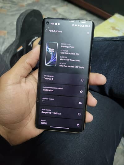 One plus 8 5g 12/256 PTA Approved Snapdragon 865 dual sim