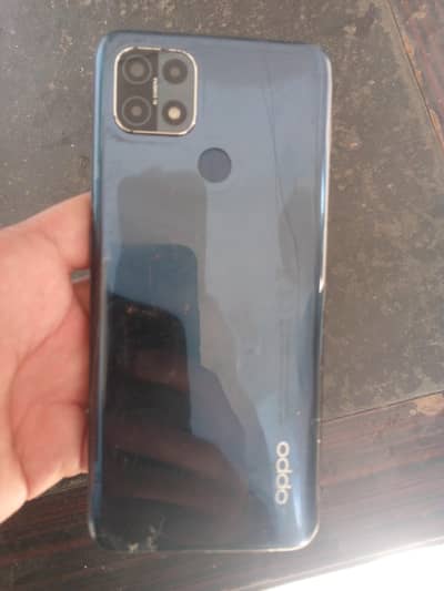 Oppo Mobile A 15 back cover crack