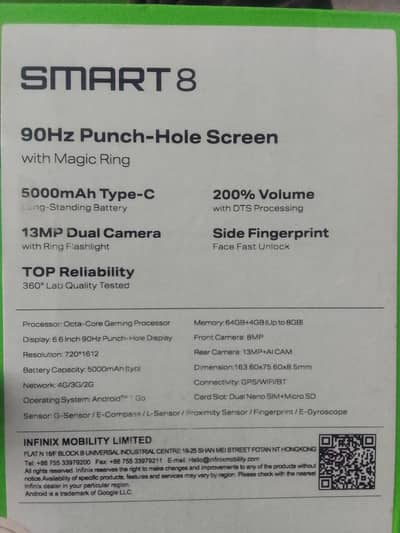 Infinix smart 8