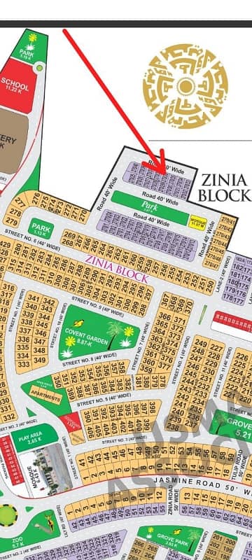 5 Marla plot for sale in zinia block bahria nasheman Lahore