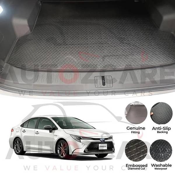 Toyota Corolla Hybrid China Rexine Custom-Size Trunk Mat - Model 2018-2025