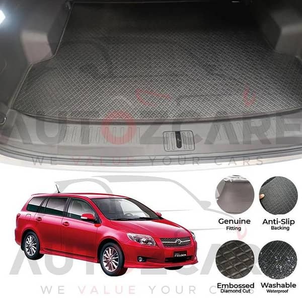 Toyota Corolla Fielder China Rexine Custom-Size Trunk Mat - Model 2006-2012