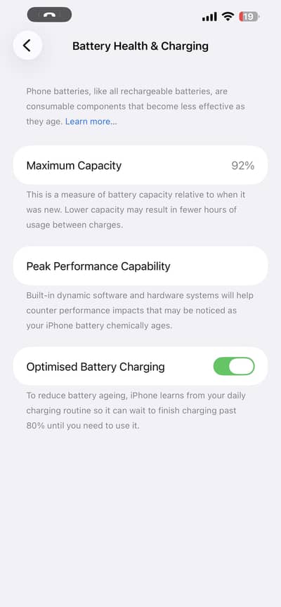 Iphone 13 pro max pta 128/gb 92 health Only one esshu